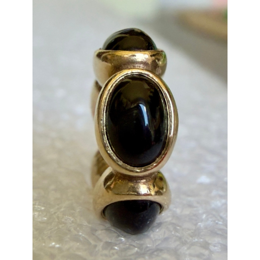 Pandora 14K Gold Yellow Onyx Cabochon Spacer - 750802ON